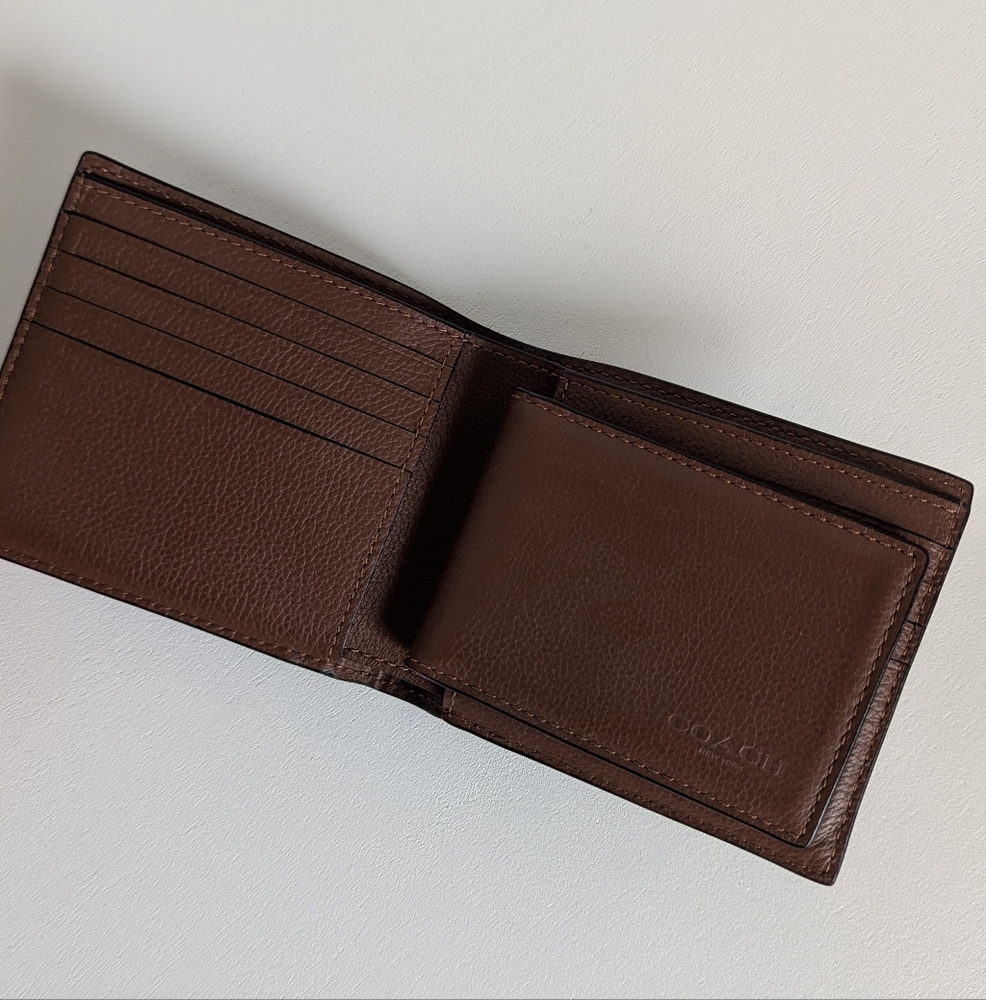 Coach Brown Leather Key & Card Holder - Picture 2 of 6